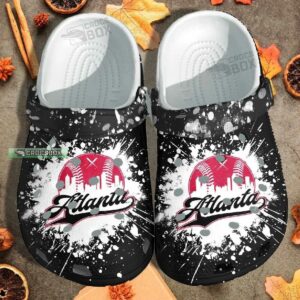 Atlanta Baseball Custom Crocs – Sport Beach Shoes Crocs Birthday Gift