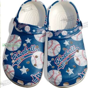 Baseball In Sky Shoes Crocs For Batter-Funny Baseball League Custom Shoes Crocs