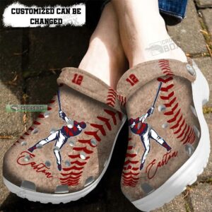 Baseball Leather Shoes Gift Men Women- Baseball Shoes Crocs Crocs Customize