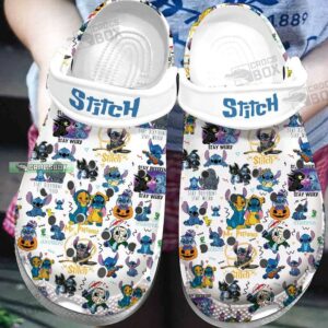 Cartoon Stitch Themed Clog Crocs Shoes
