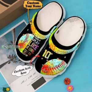 Custom I Know Play Like A Girl Crocs Shoes For Men And Women