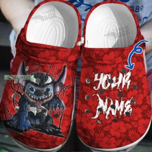 Custom Stitch X Venom Stitchom Red Crocs