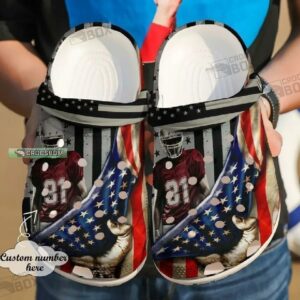 Football Custom American Crocs Shoes