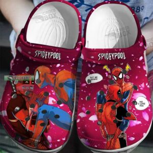 Funny Deadpool And Spiderman Crocs