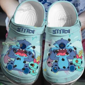 Kids Stitch Blue Crocs Stitch Birthday Gift