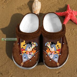 Leather Pattern Pooh Crocs Winnie The Pooh Gift