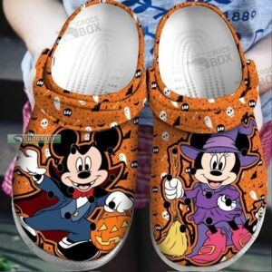 Mickey And Minnie Mouse Halloween Crocs