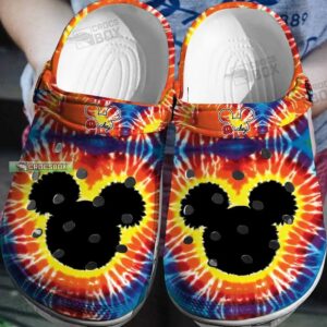 Mickey Mouse Tie Dye Crocs Mickey Mouse Gift For Women