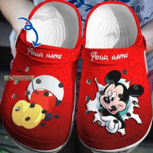 Personalized Mickey Mouse Disney Red Crocs
