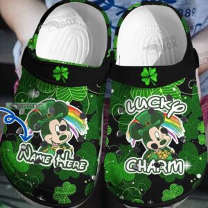 Personalized Mickey Mouse Happy St Patricks Day Crocs