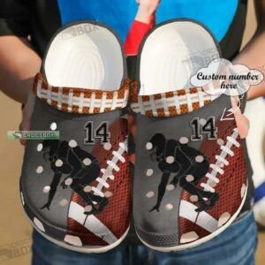 Personalized Running Football Crocs Shoes
