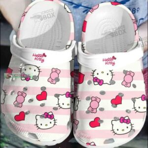 Pink And White Hello Kitty Crocs Hello Kitty Gift