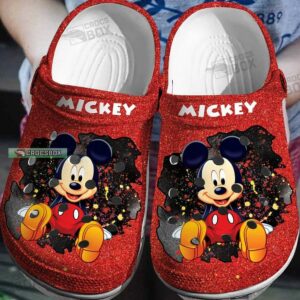 Red Mickey Mouse Crocs Mickey Mouse Gift Idea