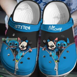Stitch And Mickey Mouse Crocs Stitch Gift Idea