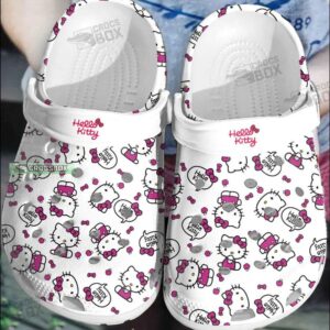White Hello Kitty Crocs Hello Kitty Gift For Adults
