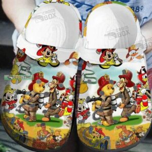 Winnie The Pooh Firefighter Crocs Shoes 1