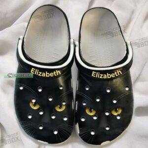 Angry Black Cat Personalized Crocs Gifts For Daughter