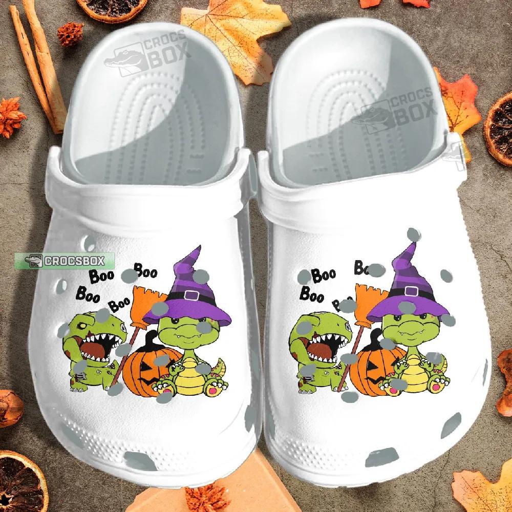 Chibi T-Rex Dinosaur Halloween Funny Crocs Shoes