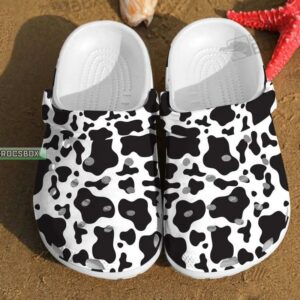 Cow Pattern Skin Dairy Farmer Cattle Lovers Crocs Shoes
