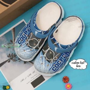 Custom Blue Ice Hockey Crocs Shoes
