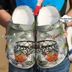 Custom Butterfly Basketball Crocs Clogs