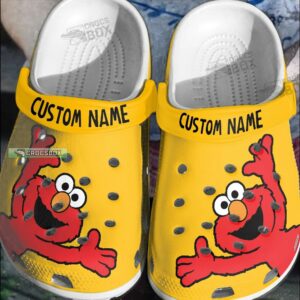 Custom Elmo Yellow Crocs Elmo Gift