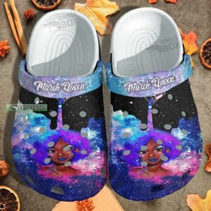 Custom Galaxy Black Queen Crocs Shoes
