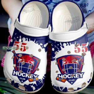 Custom Hockey Ice Lover Club Crocs Shoes Gift For Hockey Players