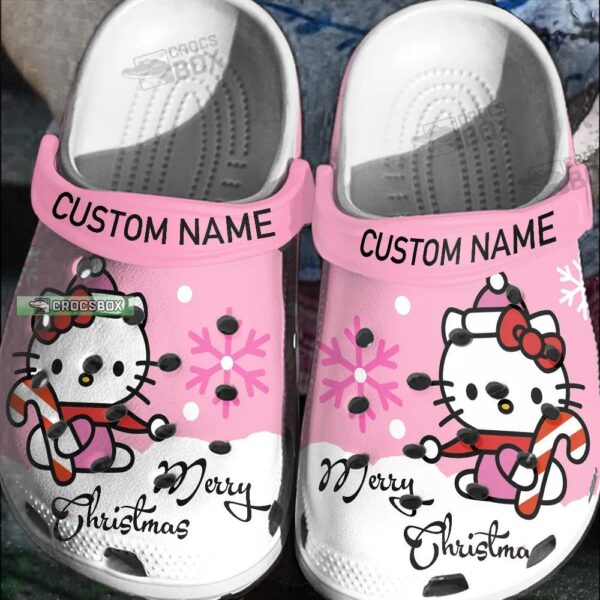 Custom Merry Christmas Hello Kitty Crocs Clogs
