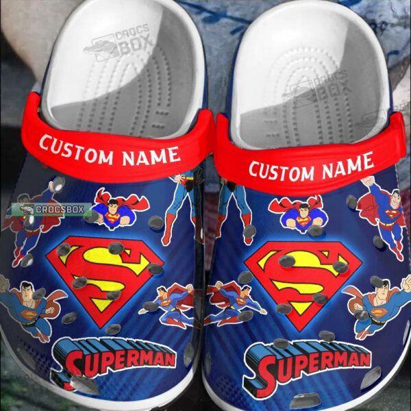 Custom Superman Crocs For Kids