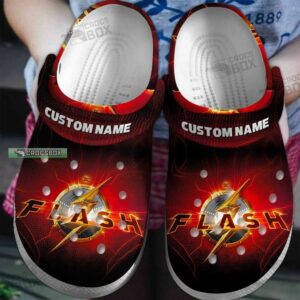 Custom The Flash Logo Crocs Shoes