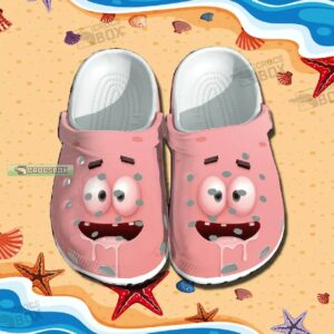 Funny Patrick Star Pink Crocs Shoes 1