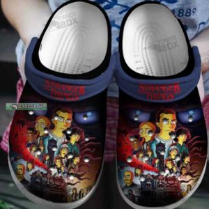 Funny Stranger Things Simpsons Style Crocs Shoes