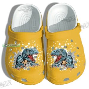 Funny T-Rex Kids Crocs Shoes