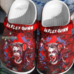 Horror Harley Quinn Crocs Red