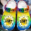 Love LGBT Pride Crocs