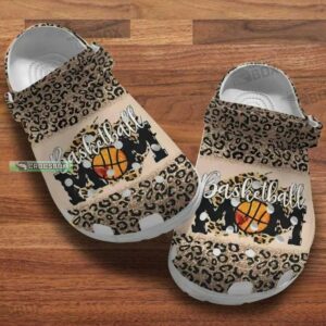 Mom Basketball Leopard Pattern Crocs Gift For Mother