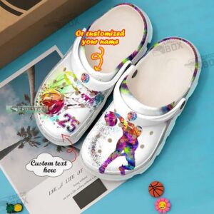 Personalized Colorful Basketball Gifts Crocs