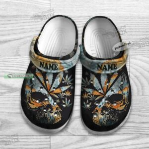 Personalized Skull Weed Crocs