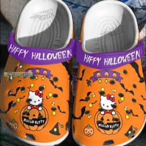 Pumpkin Hello Kitty Happy Halloween Crocs Shoes