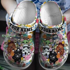 Star Wars Characters Chibi Floral Crocs Shoes
