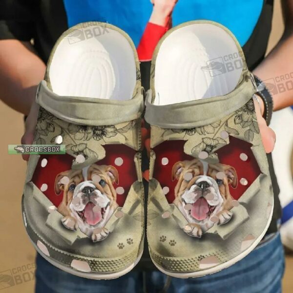 They Steal My Heart Classic Bulldog Crocs Shoes