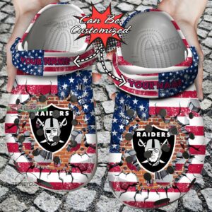 American Football Las Vegas Raiders Crocs Clogs