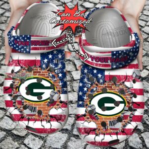 American Football Packers Crocs Shoes
