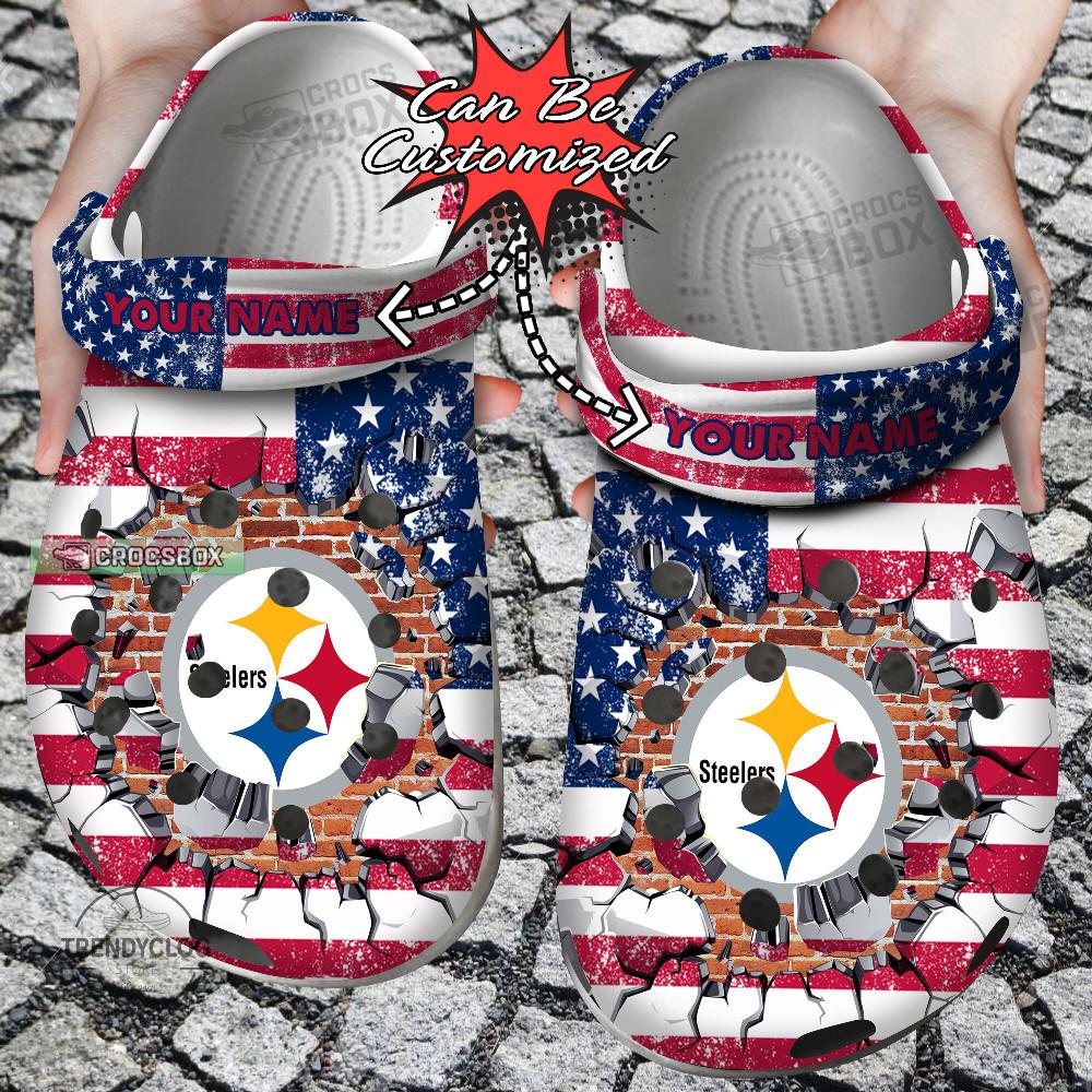 American Football Steelers Crocs Shoes