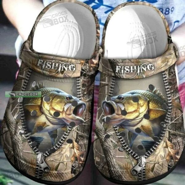 Bass Fishing And Hunting Lover Crocs Shoes