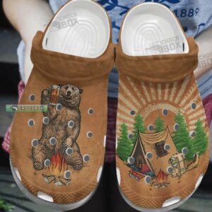 Bear Wilderness Wanderer Camping Crocs Shoes 1
