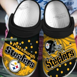 Black And Gold Fanatic Pittsburgh Steelers Crocs