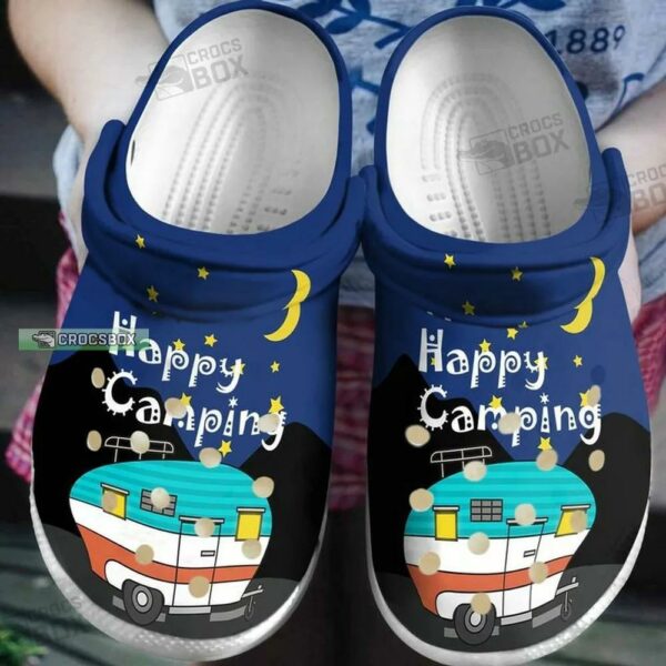 Camping At Night Crocs Shoes