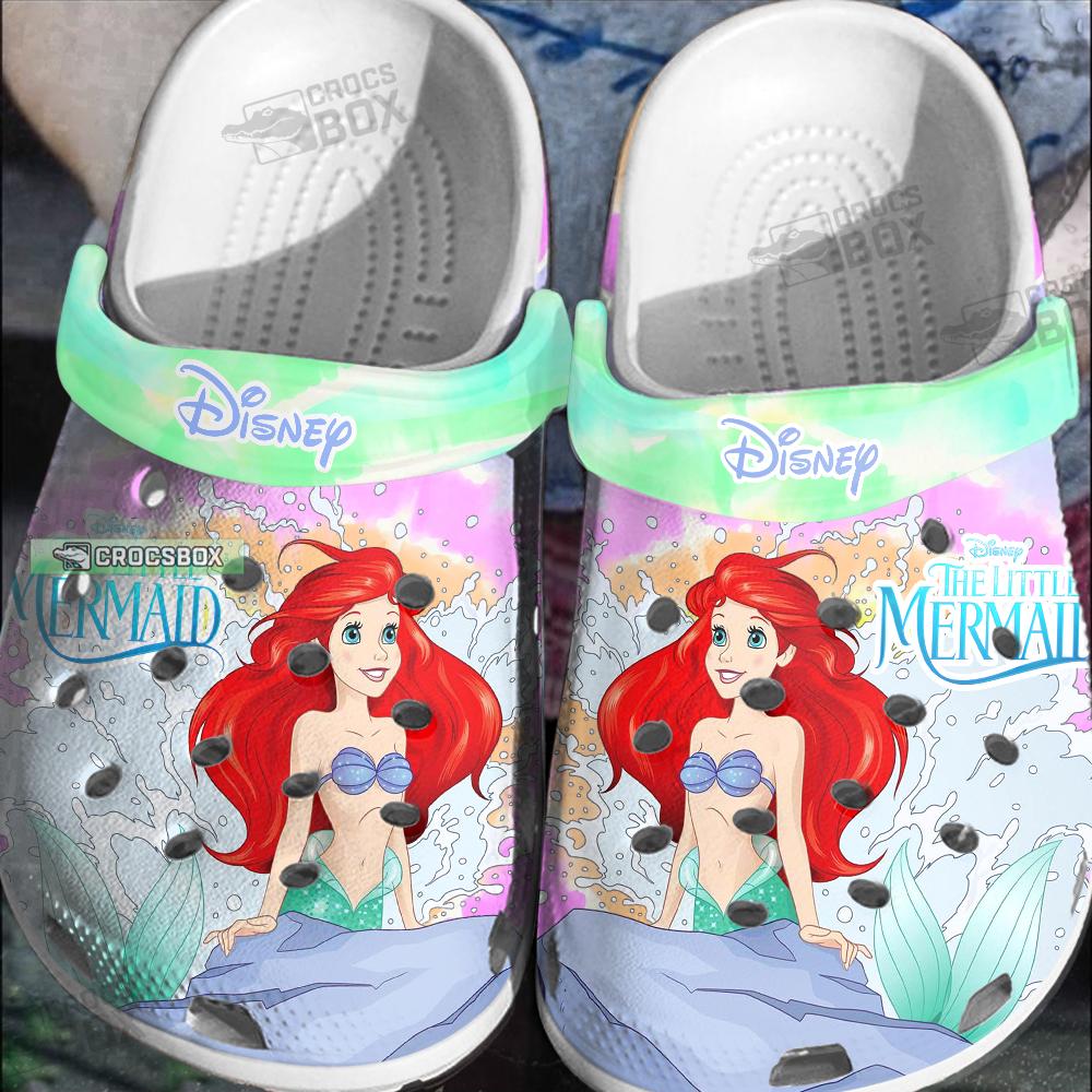 Cartoon Disney Ariel Crocs Little Mermaid Crocs Clogs